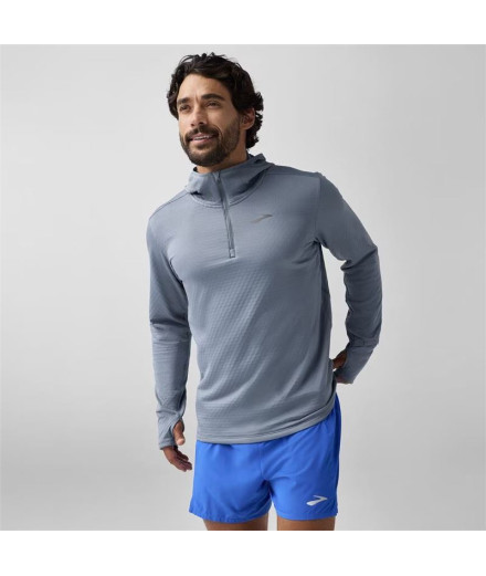 Sudadera de Running Brooks Notch Thermal 3.0 Hombre Storm Sudadera de Running Brooks Notch Thermal 3.0 Hombre Storm