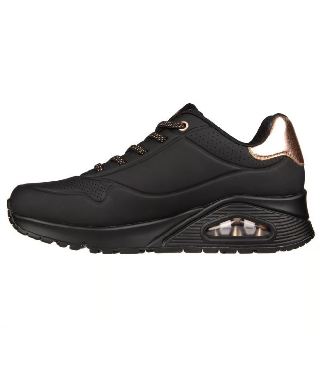 Zapatillas Skechers Uno - Shimmer Away Mujer Negro