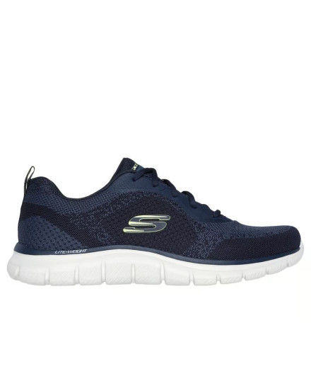 Sapatilhas Skechers Track - Glendor Homem Azul Marinho/Lima