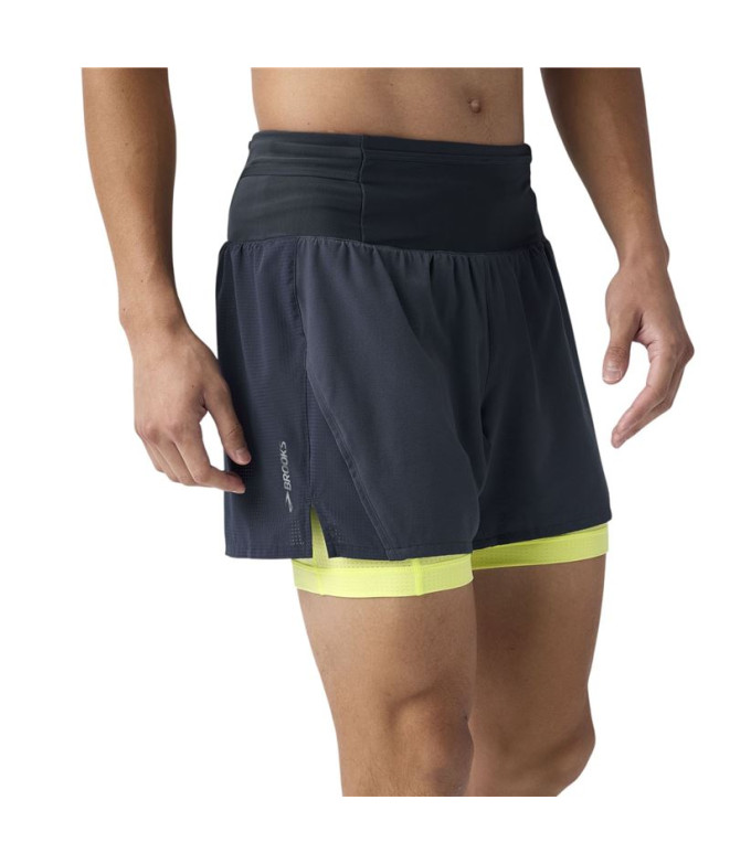 Calça de Running Brooks High Point 5" 2-In-1...