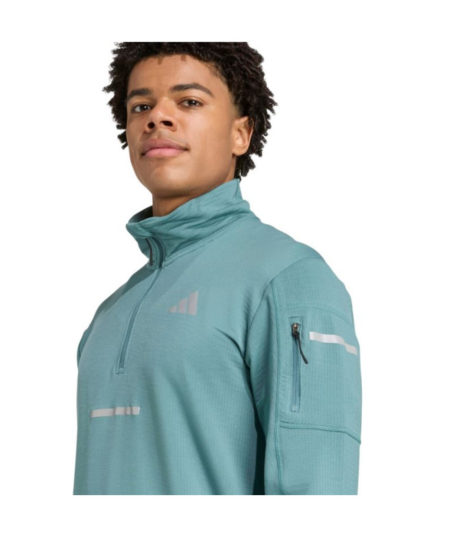 Camisa de Running adidas Adi365 Warmhz Homem Azul