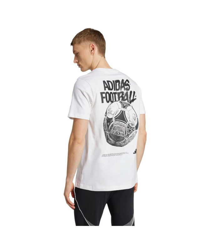 Camiseta de Futebol adidas Tango Hstr Homem Branco