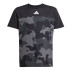Camiseta adidas Camo Infantil Preto/Branco