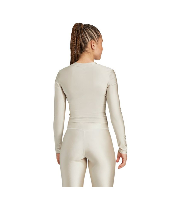 Camiseta de Fitness adidas We Ls Shn Mujer Gris