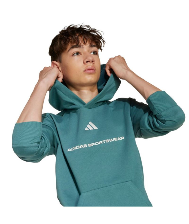 Sudadera adidas Fl Hd Niño Azul