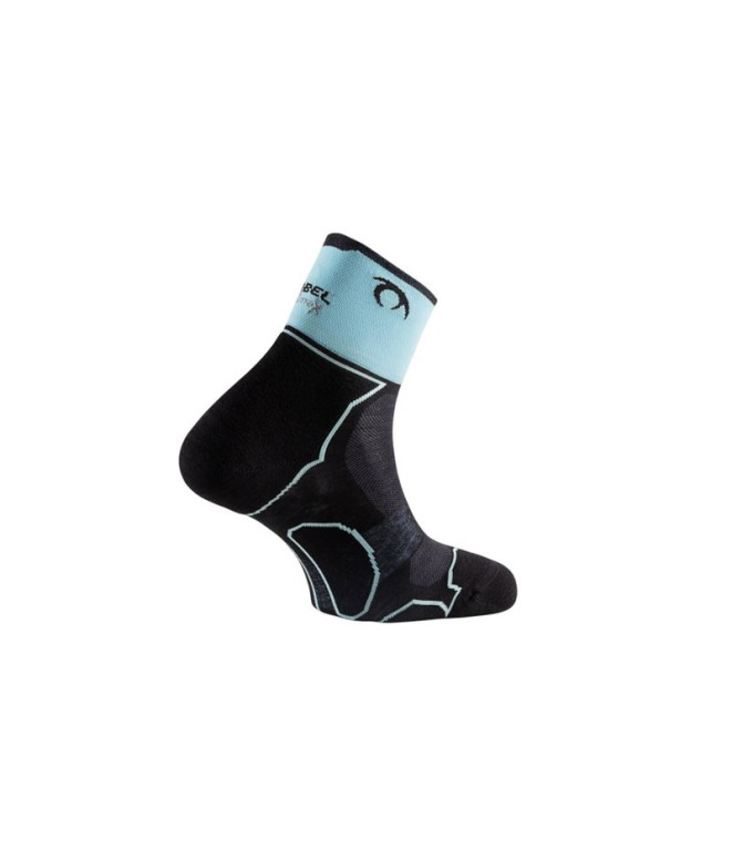 Meias de Trail Lurbel Desafio Three Preto/Azul...