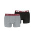 Cuecas Puma Men Chromatic Waistband Boxers 2P Homem Cinza/Preto