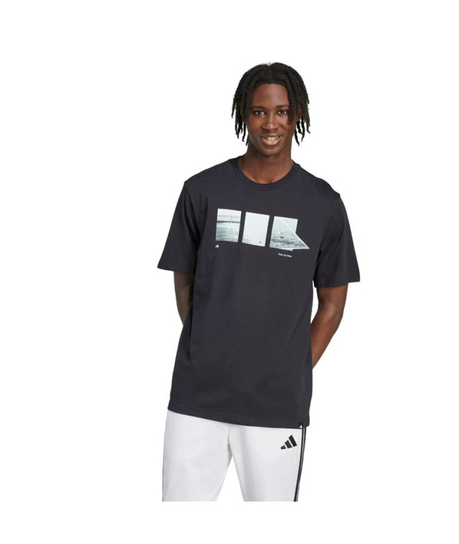 Camiseta adidas Lens Tennis Hombre Negro