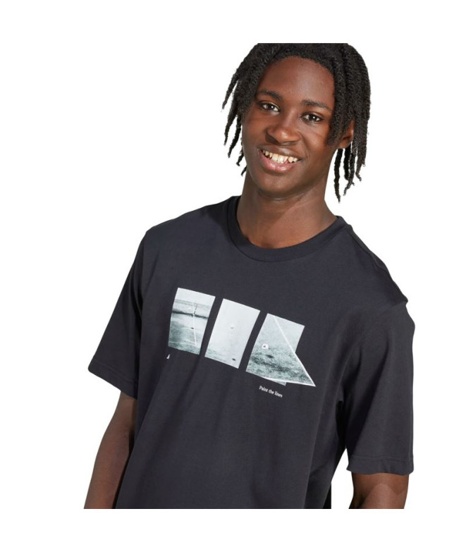 Camiseta adidas Lens Tennis Hombre Negro
