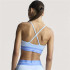 Sutiã esportivo de Fitness adidas Hyg Rib Bralett Mulher Azul