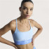 Sutiã esportivo de Fitness adidas Hyg Rib Bralett Mulher Azul