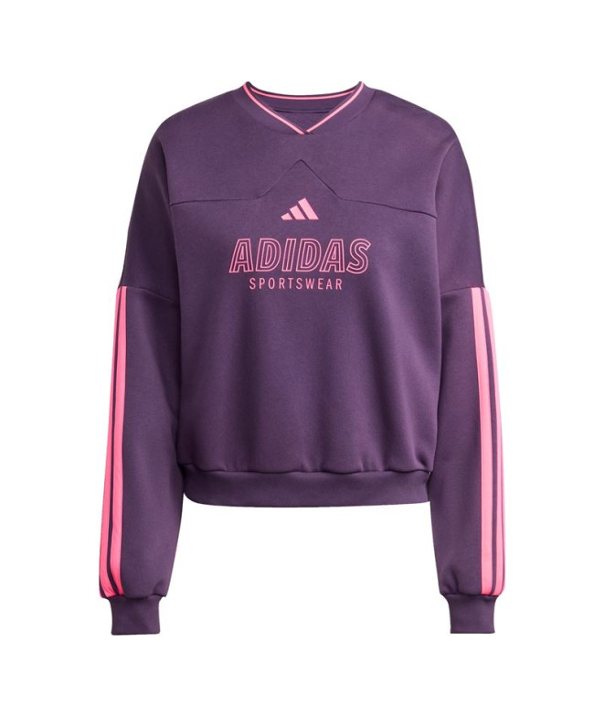 Moletom adidas Tiro Fl Swt Mulher Negro