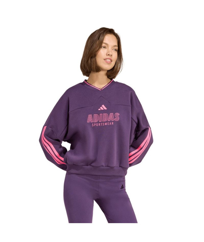 Moletom adidas Tiro Fl Swt Mulher Negro