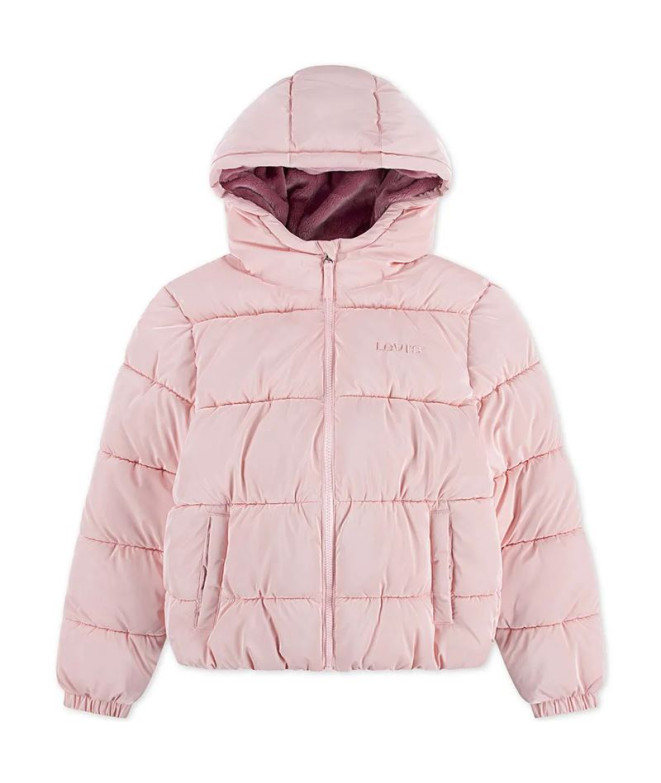 Casaco Levis Lvg Shiny Hvwt Puffer Menina Rosa