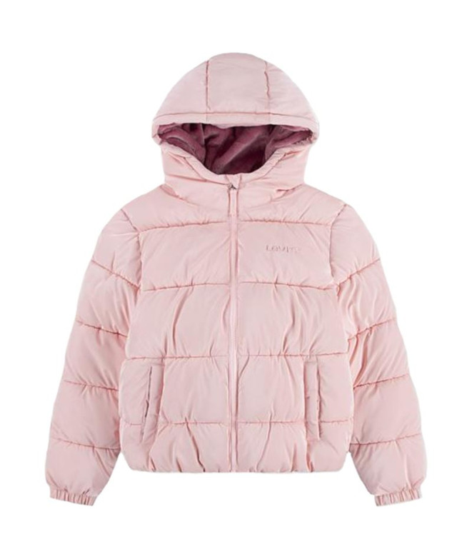 Casaco Levis Shiny Hvwt Puffer Menina Rosa