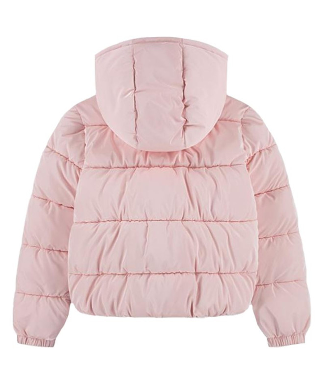 Casaco Levis Shiny Hvwt Puffer Menina Rosa