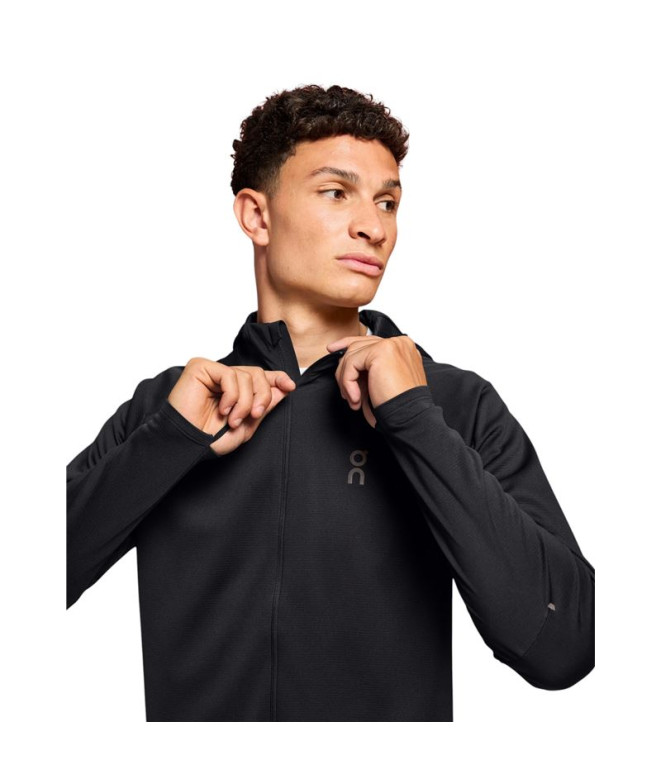 Veste de Running On Climate Zip Hoodie Homme Noir