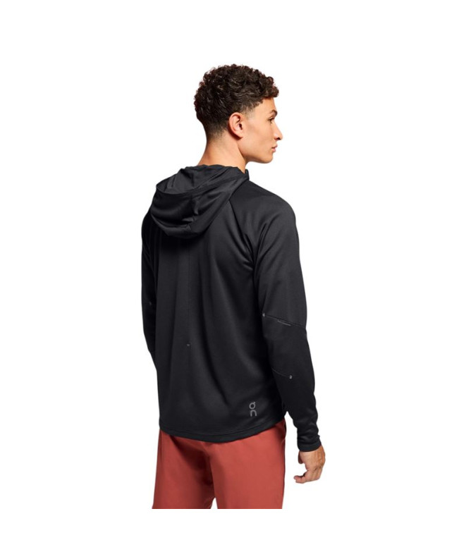 Veste de Running On Climate Zip Hoodie Homme Noir