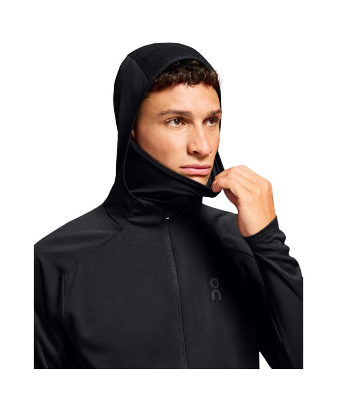 Veste de Running On Climate Zip Hoodie Homme Noir
