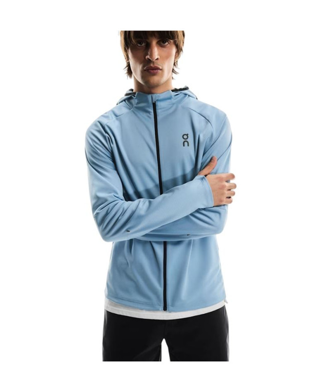 Veste de Running On Climate Zip Hoodie Homme Bleu