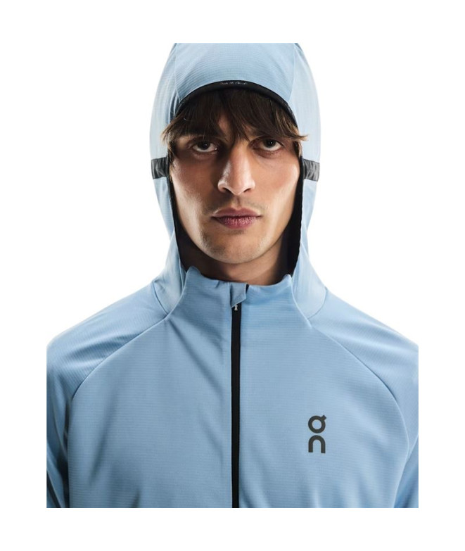 Casaco de Running On Climate Zip Hoodie Homem Azul