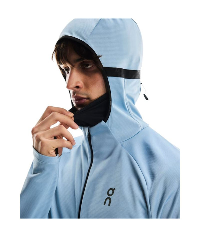 Veste de Running On Climate Zip Hoodie Homme Bleu