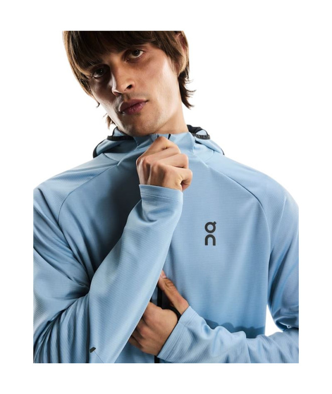 Casaco de Running On Climate Zip Hoodie Homem Azul
