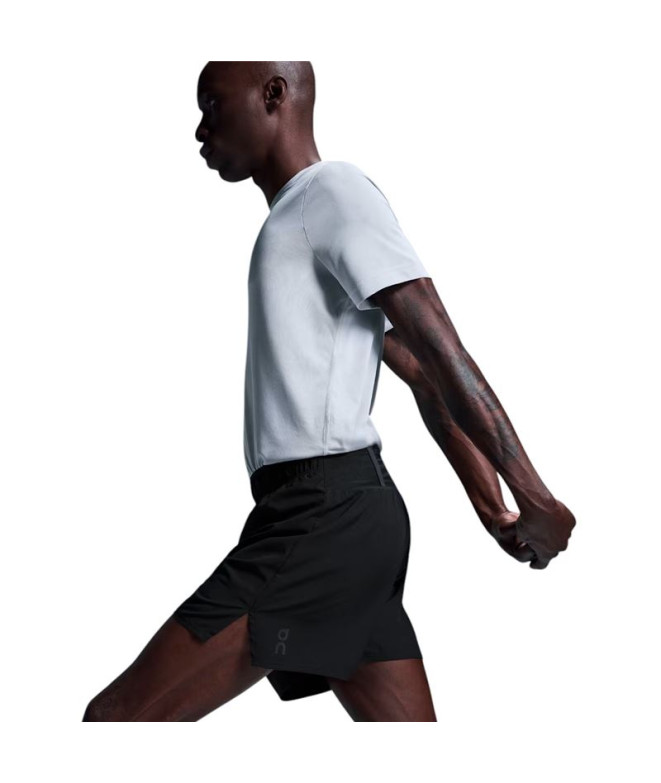 Calça de Trail On Running Trail Shorts Homem Preto