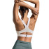 Brassiere de sport de Running On Performance Flex Bra Femme Blanc