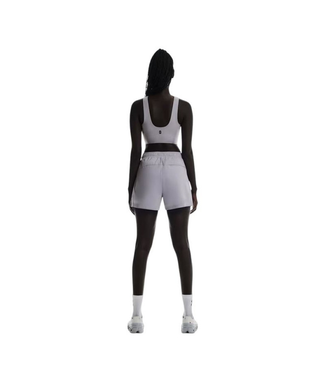 T-shirt de Running On Core 2-In-1 Crop Femme Lila