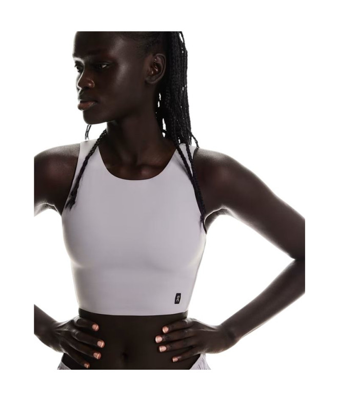 T-shirt de Running On Core 2-In-1 Crop Femme Lila