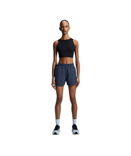 T-shirt de Running On Running Core 2-en-1 Crop Femme Noir
