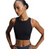 T-shirt de Running On Running Core 2-en-1 Crop Femme Noir