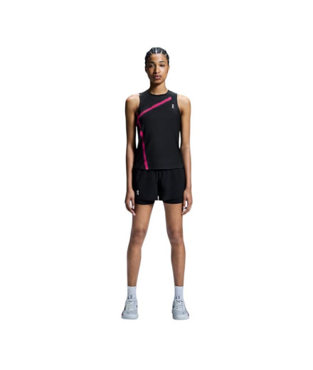 Pantalon court de Tennis On Running Court Shorts Femme Noir