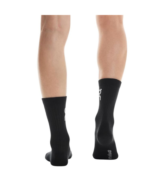 Calcetines On Running  Logo Sock High 3P Negro