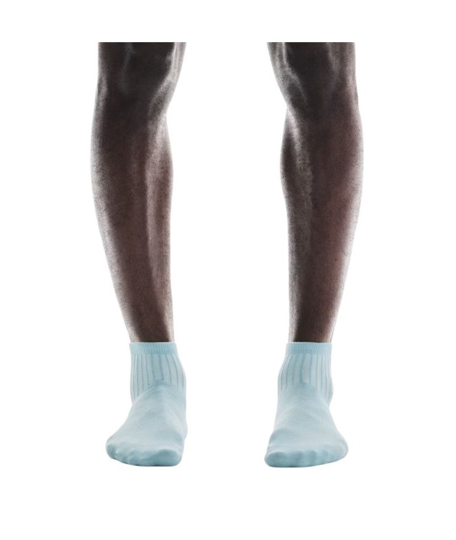 Chaussettes Sur Running Logo Sock Mid 3P Bleu