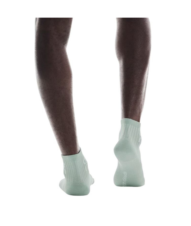 Chaussettes Sur Running Logo Sock Mid 3P Bleu