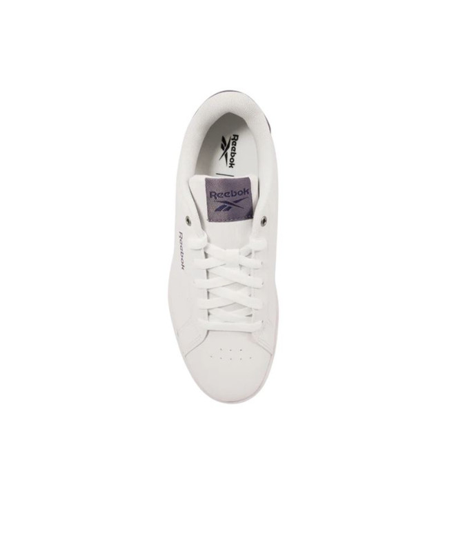 Zaptillas Reebok Court Clean Branco/Branco/Roxo