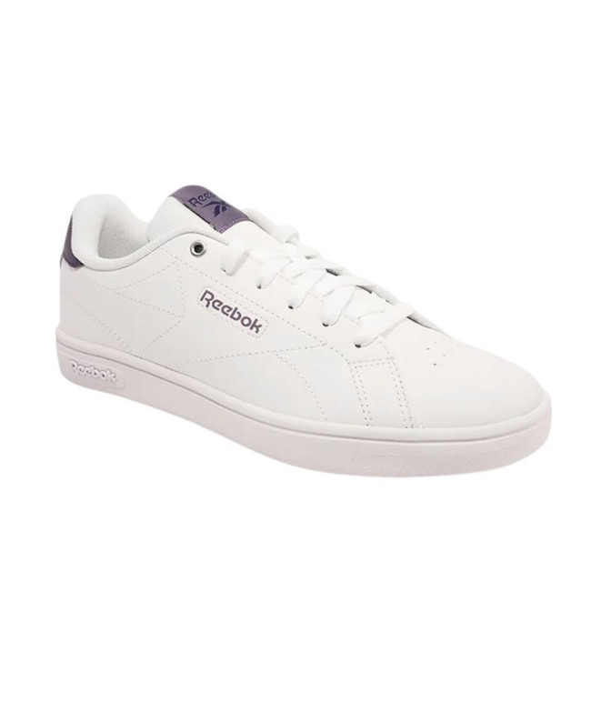Zaptillas Reebok Court Clean Branco/Branco/Roxo