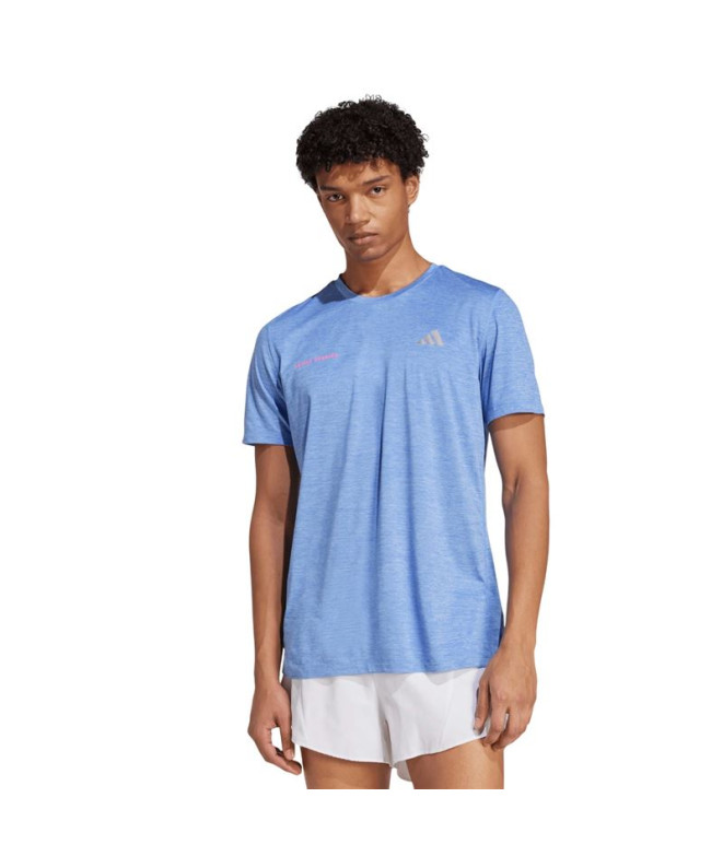 Chemise de Running adidas Otr Mel Tee Homme Bleu
