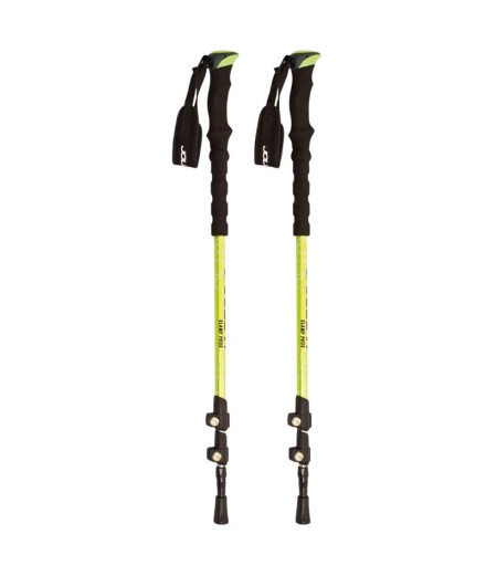 Bastão de Trail Joluvi Compact Block (Par) Amarelo Neon -...