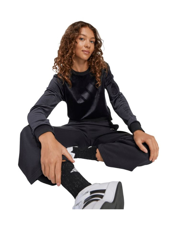 Moletom adidas Jg Hld C Swt Menina Preto