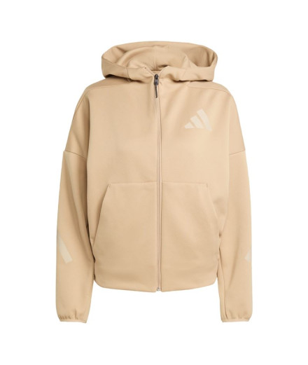 Moletom adidas Z.N.E. Fz Mulher Marrom