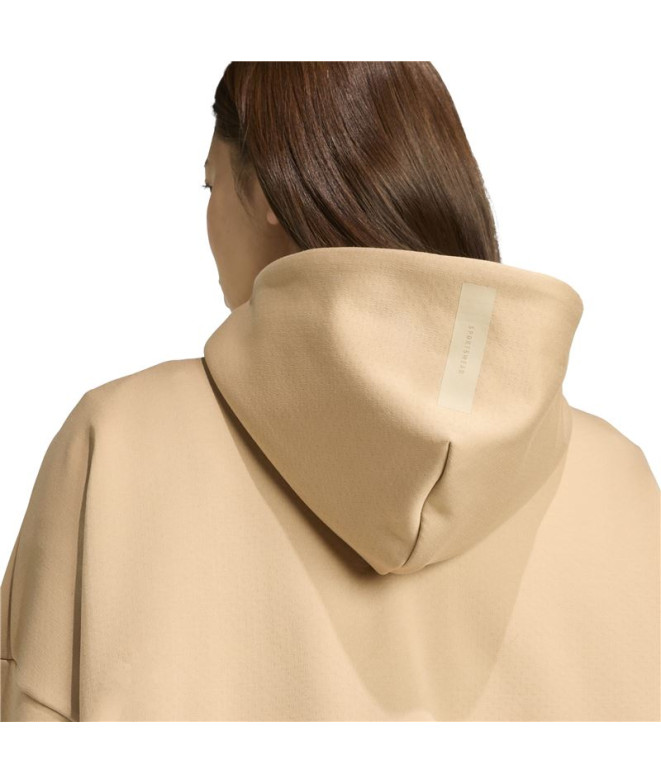 Sudadera adidas Z.N.E. Fz Mujer Marrón