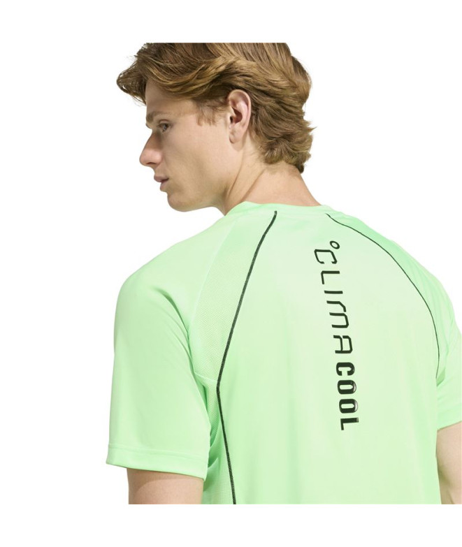 T-shirt de Fitness adidas Tech App Tee Homme Vert