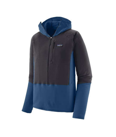 Moletom Patagonia R1 P/O Hoody Homem Clement Azul