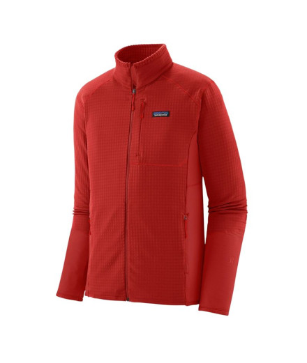 Casaco Patagonia R1 Jkt Homem Amanita Vermelho