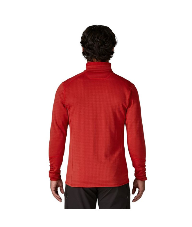 Casaco Patagonia R1 Jkt Homem Amanita Vermelho