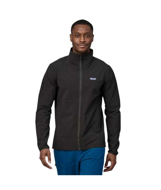 Veste Patagonia R1 TechFace Jkt Homme Noir