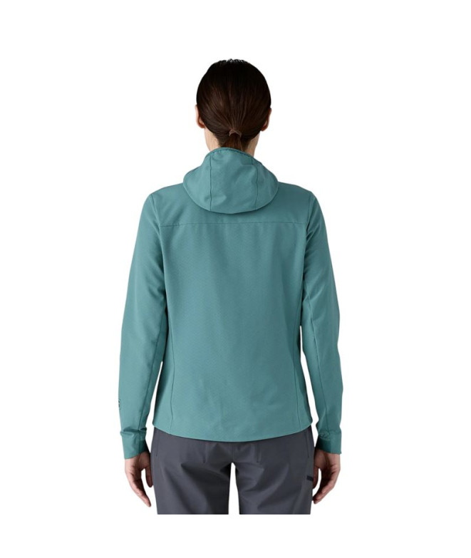 Veste Patagonia R1 CrossStrata Hoody Femme Bleu